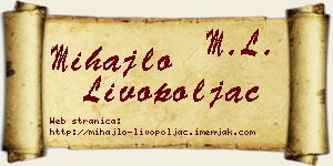 Mihajlo Livopoljac vizit kartica